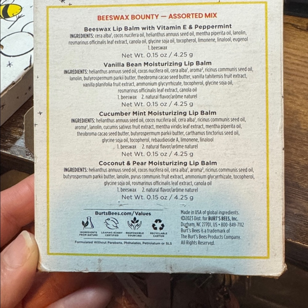 Burt's Bees Beeswax Bounty Lip Balm Assorted Mix - Picture 3 of 4